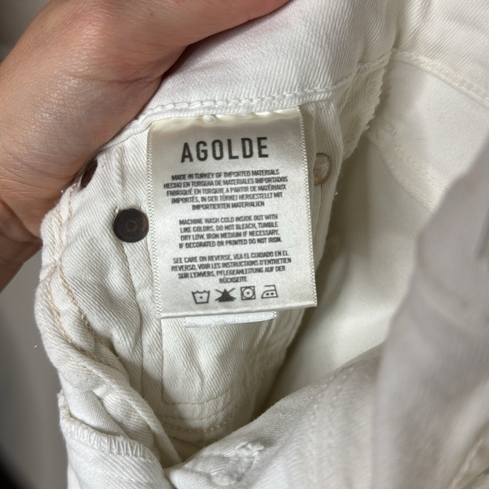 Agolde White Skinny Sophie Jeans - size 25 - Picture 9 of 17